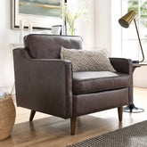 Impart Genuine Leather Armchair Modway Model: eei-5555